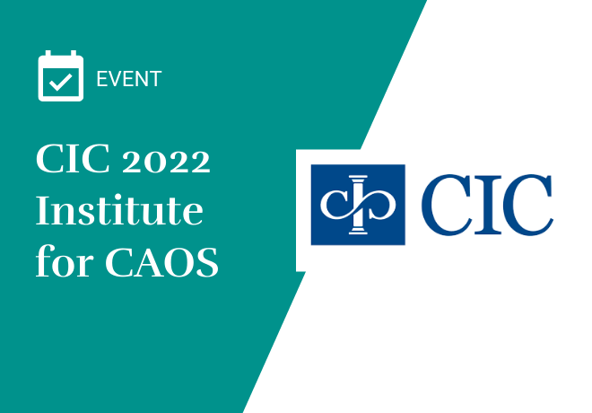 CIC 2022 Institute for Chief Academic Officers