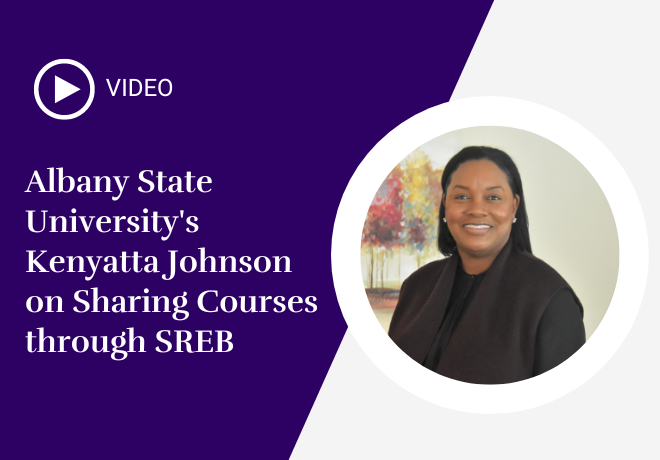 Albany State University’s Kenyatta Johnson on Sharing Courses through SREB