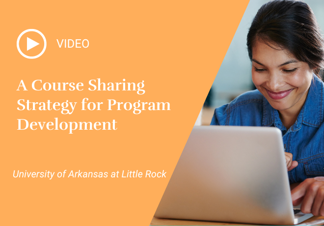 A Course Sharing Strategy for Program Development