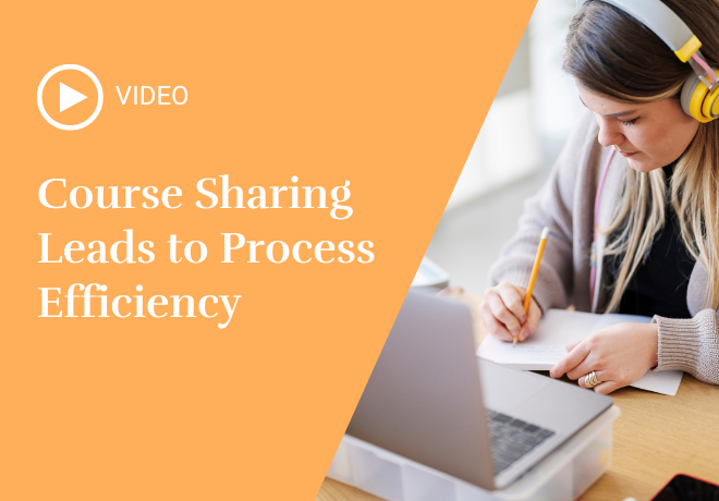 Course Sharing Leads to Process Efficiency