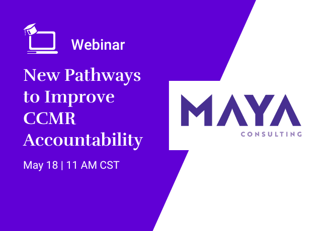 New Pathways to Improve CCMR Accountability